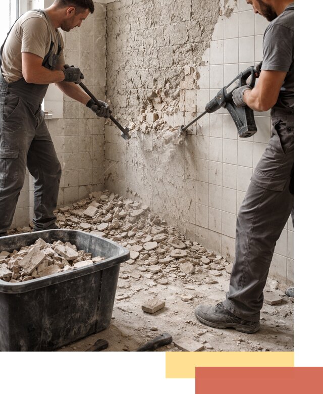 Демонтаж плитки со стен в Сочи быстро и аккуратно