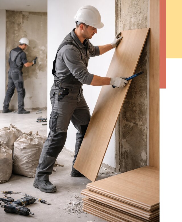 Демонтаж стеновых панелей в Сочи от 3618 руб. за м² быстро и недорого | ОТДЕЛОЧНИК-Счи