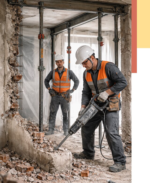 Снос несущих стен в Сочи от 10594 руб. — демонтаж несущей стены под ключ | ОТДЕЛОЧНИК-Счи