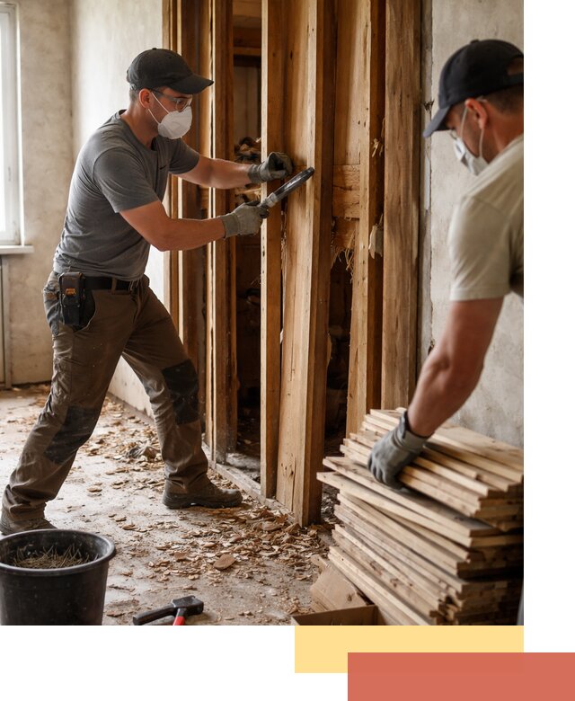 Демонтаж деревянных перегородок в Сочи быстро и аккуратно