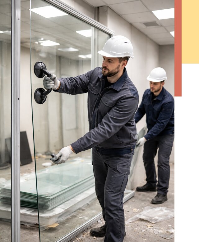 Демонтаж стеклянных перегородок в Сочи от 3308 руб. — быстро и недорого | ОТДЕЛОЧНИК-Счи