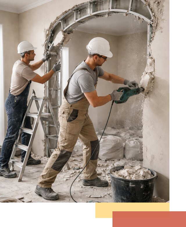 Демонтаж гипсокартонной арки в Сочи быстро и аккуратно