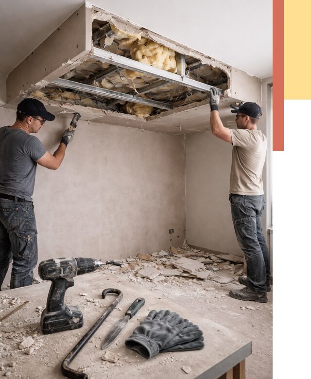 Демонтаж короба из гипсокартона в Сочи от 1571 руб. — быстро и недорого | ОТДЕЛОЧНИК-Счи