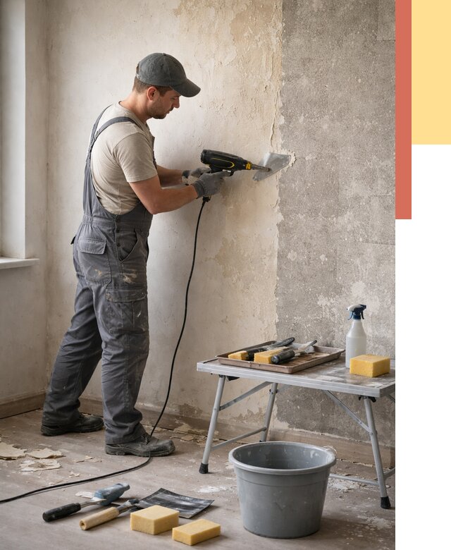 Очистка стен от клея в Сочи от 1912 руб. — снятие и удаление клея со стен | ОТДЕЛОЧНИК-Счи