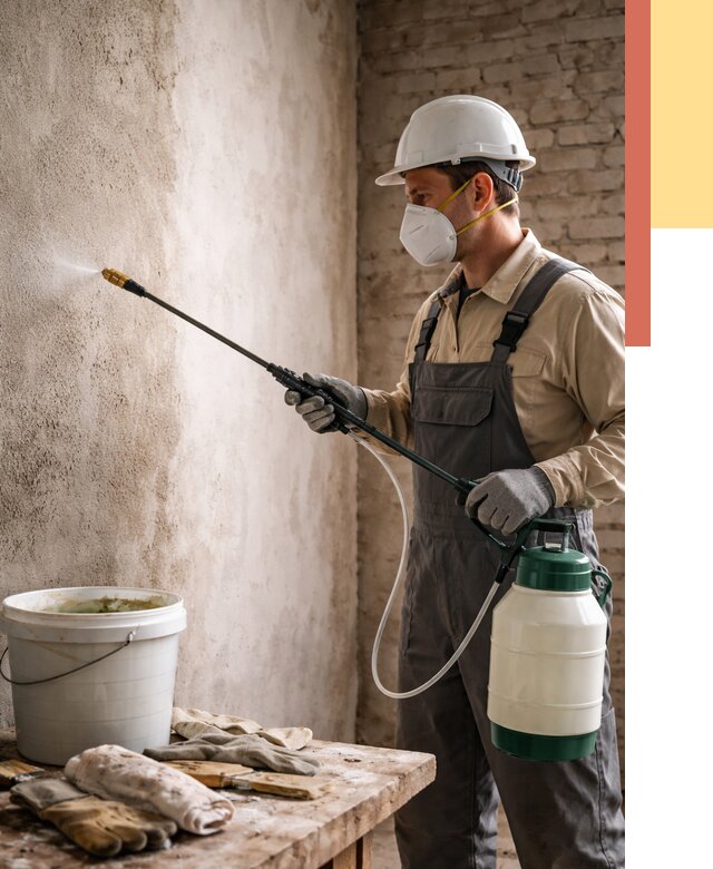 Антисептическая обработка стен в Сочи от 1240 руб. — быстро и недорого | ОТДЕЛОЧНИК-Счи