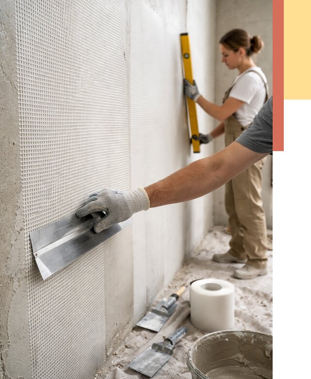 Армирование стен стеклосеткой в Сочи от 3308 руб. под ключ | ОТДЕЛОЧНИК-Счи