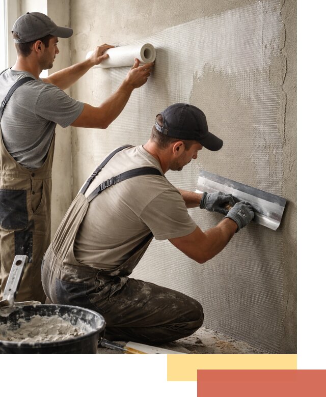 Армирование стен стеклосеткой в Сочи для прочной отделки