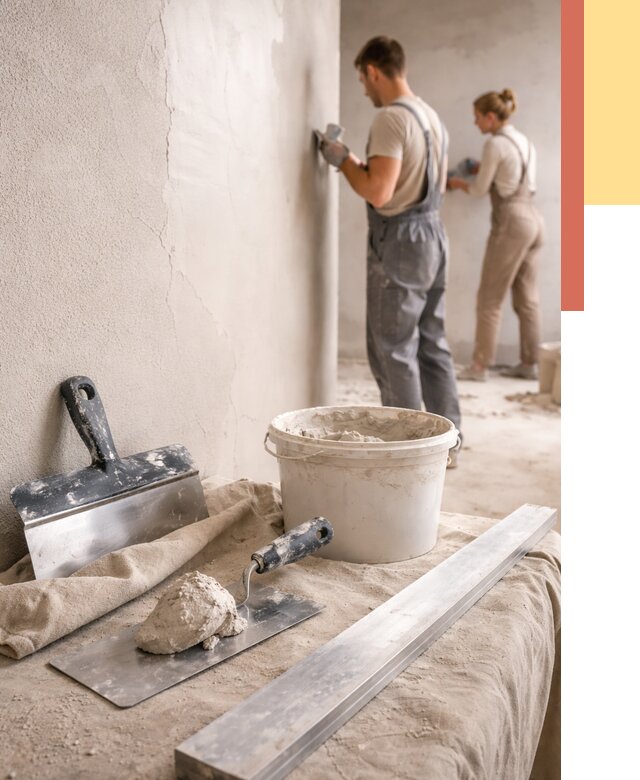 Штукатурка стен гипсовая в Сочи от 4651 руб/м2 — быстро и недорого | ОТДЕЛОЧНИК-Счи