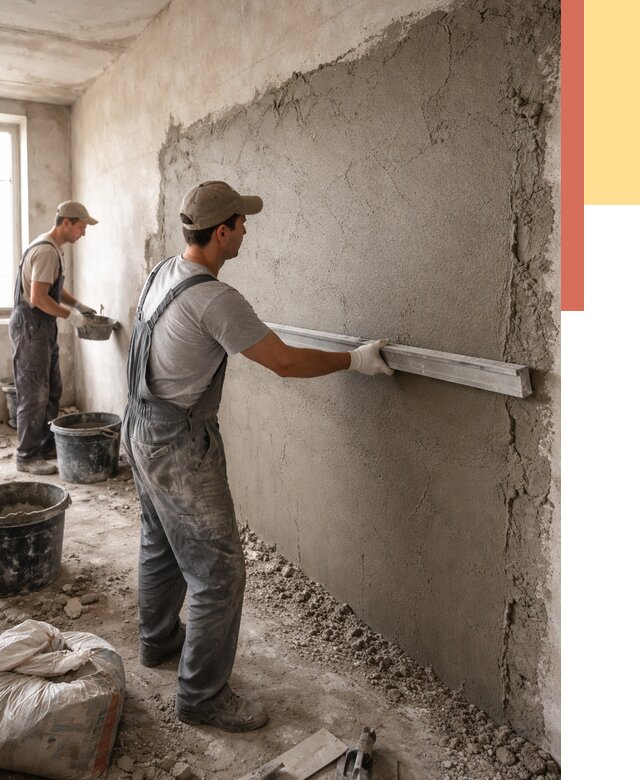 Цементная штукатурка стен в Сочи от 4651 руб/м2 — быстро и недорого | ОТДЕЛОЧНИК-Счи