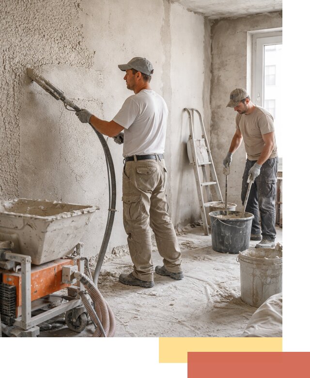 Машинная штукатурка стен в Сочи — быстро и качественно