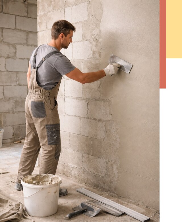 Штукатурка стен из газобетона в Сочи от 2171 руб./м2 — быстро и недорого | ОТДЕЛОЧНИК-Счи