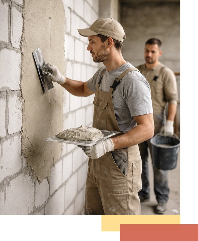 Штукатурка стен из газобетона в Сочи под ключ