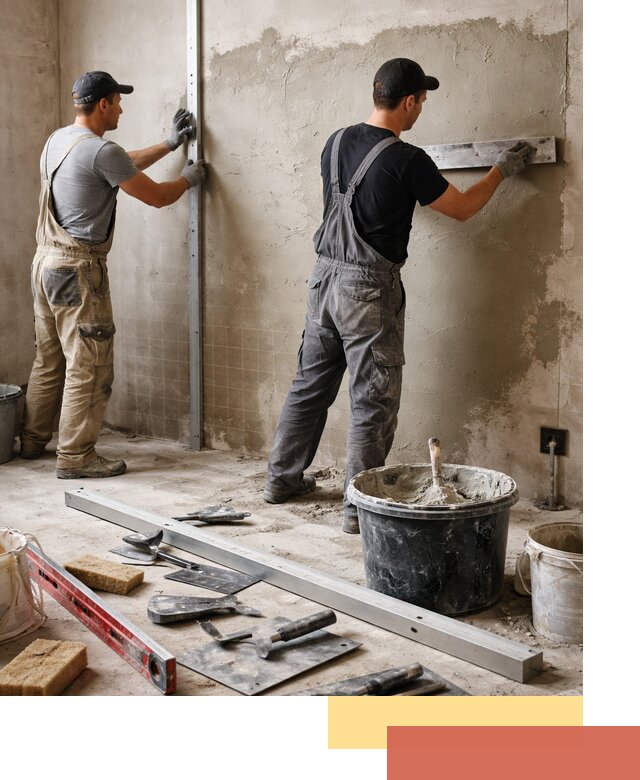 Профессиональная штукатурка стен под плитку в Сочи