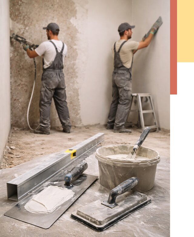 Штукатурка стен под обои в Сочи от 4651 руб./м2 — выравнивание под обои | ОТДЕЛОЧНИК-Счи