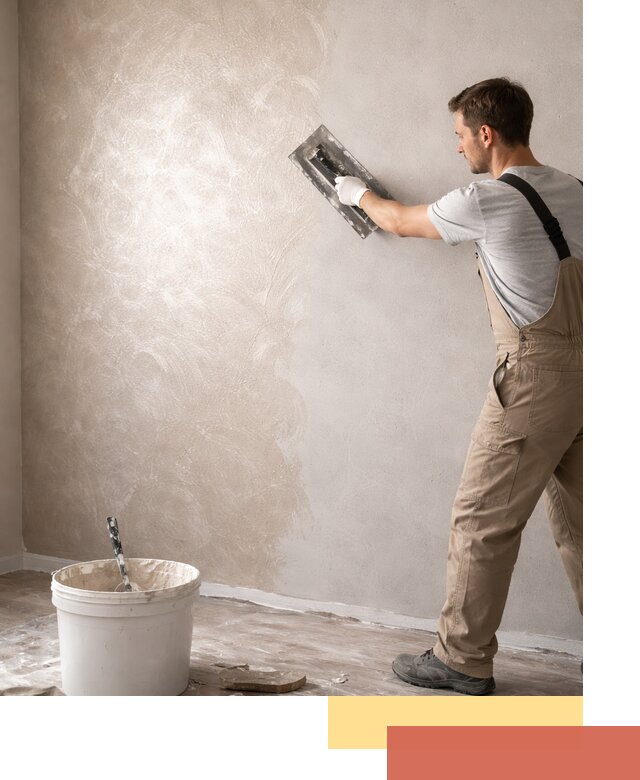 Декоративная штукатурка «Мокрый шелк» под ключ в Сочи