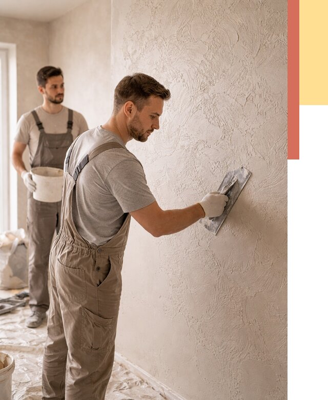 Фактурная штукатурка стен в Сочи от 4341 руб./м² — заказать под ключ | ОТДЕЛОЧНИК-Счи