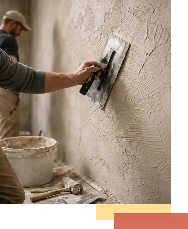 Фактурная штукатурка стен в Сочи — монтаж, отделка, реставрация