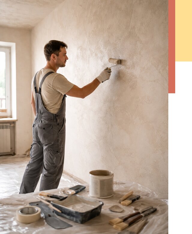 Нанесение лессирующей краски по декоративке в Сочи от 1809 руб. | ОТДЕЛОЧНИК-Счи