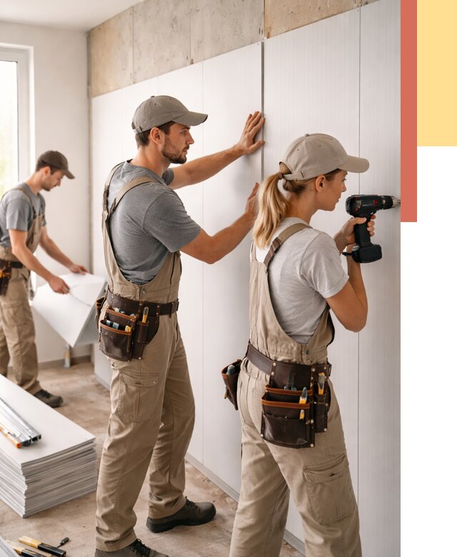 Монтаж ПВХ панелей на стены в Сочи от 465 руб/м2 — быстро и недорого | ОТДЕЛОЧНИК-Счи