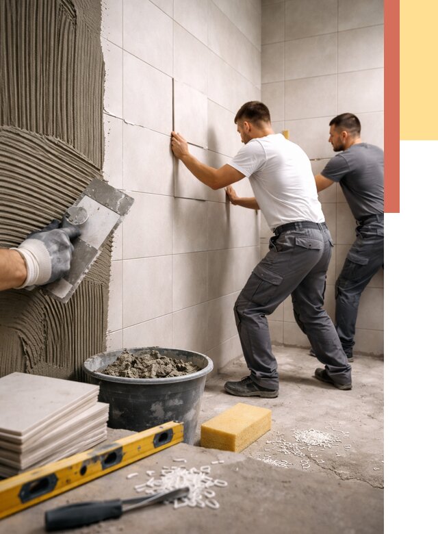 Укладка плитки на стены в Сочи от 879 руб. — качественно и недорого | ОТДЕЛОЧНИК-Счи