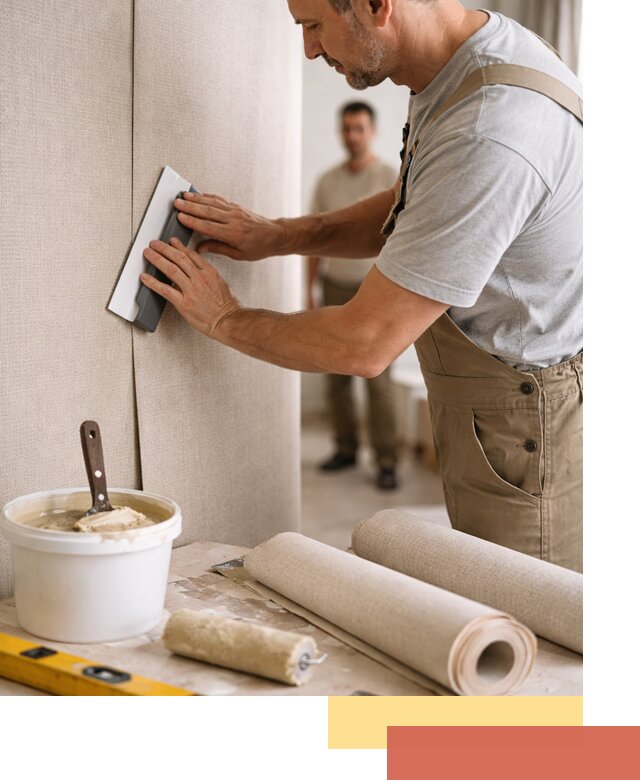 Поклейка текстильных обоев в Сочи профессионально и аккуратно