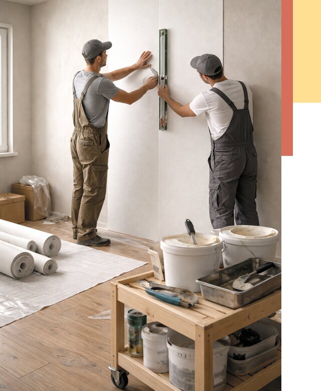 Поклейка стеклообоев в Сочи от 6718 руб. за м2 — быстро и недорого | ОТДЕЛОЧНИК-Счи