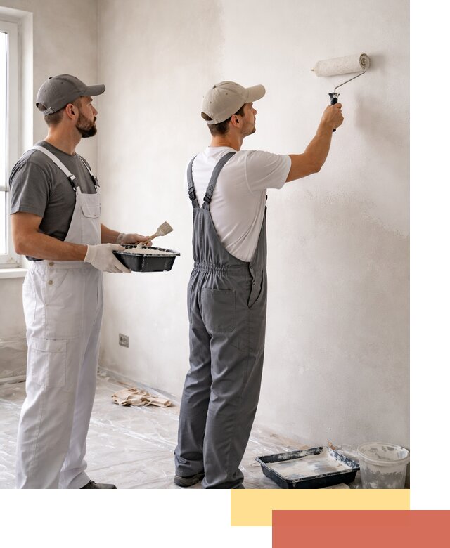 Покраска стен водоэмульсионной краской в Сочи