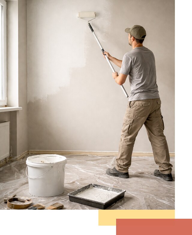 Покраска стен латексной краской в Сочи качественно и быстро