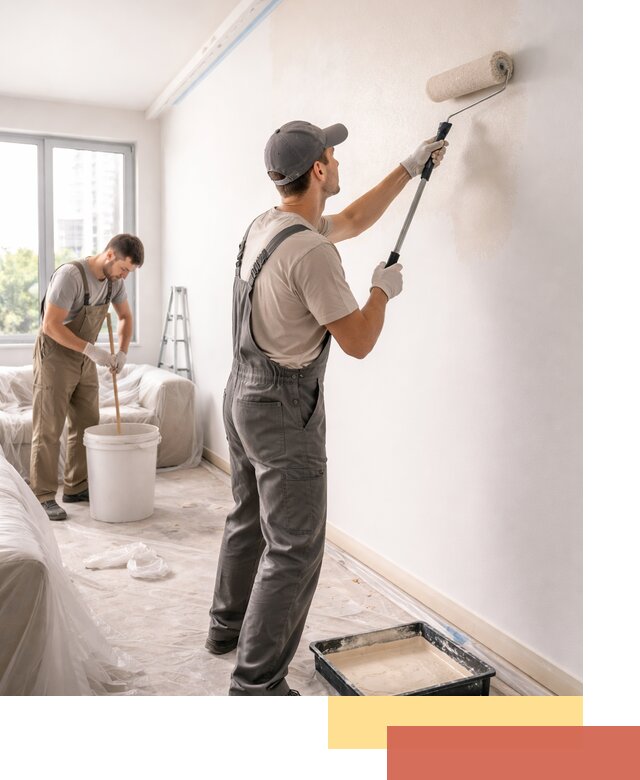 Покраска стен в офисе в Сочи — быстрый и качественный ремонт