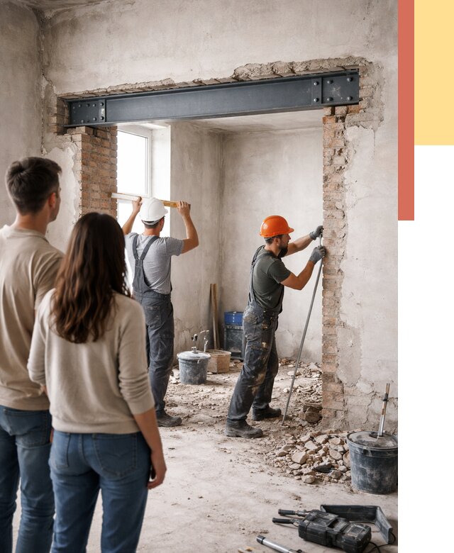 Усиление проема в стене в Сочи от 9819 руб. — усиление дверного проема металлоконструкцией | ОТДЕЛОЧНИК-Счи