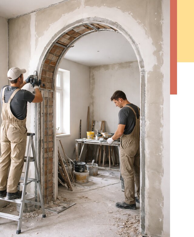 Устройство арочного проема в Сочи от 9819 руб. под ключ — быстро и недорого | ОТДЕЛОЧНИК-Счи