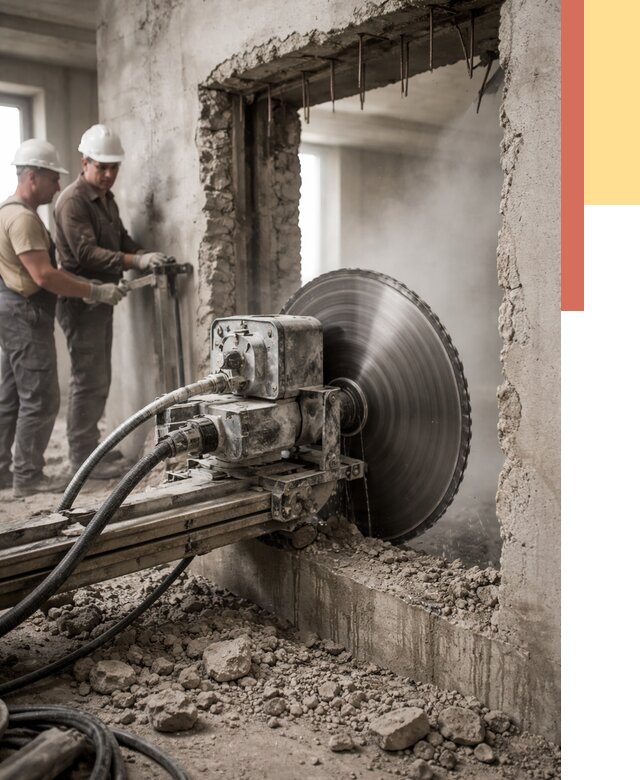 Алмазная резка проемов в Сочи от 4651 руб. быстро и недорого | ОТДЕЛОЧНИК-Счи