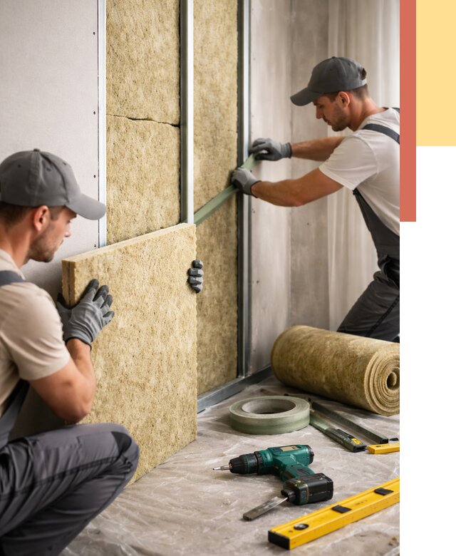 Шумоизоляция стен в Сочи под ключ от 1912 руб. | ОТДЕЛОЧНИК-Счи