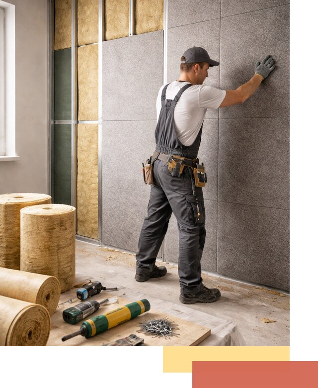 Профессиональная шумоизоляция стен в Сочи для квартиры и офиса