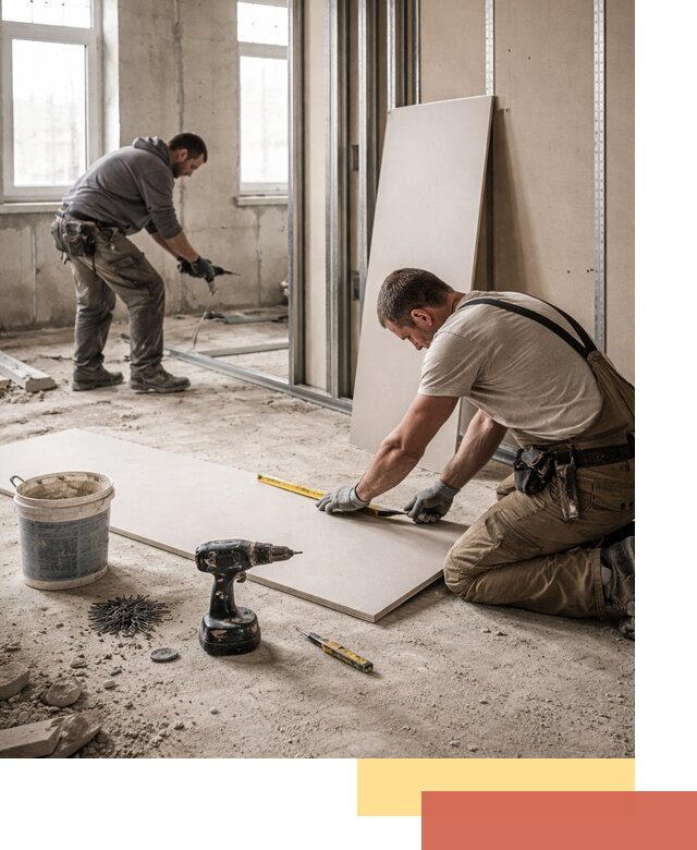 Кладка перегородок из ПГП под ключ в Сочи