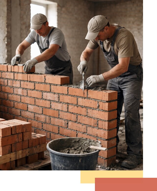 Кладка кирпичных перегородок под ключ в Сочи