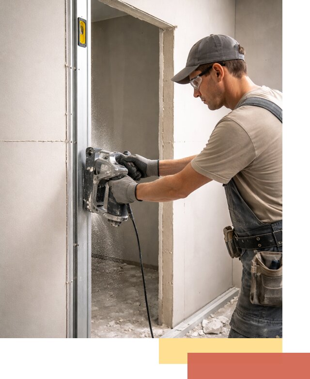 Устройство дверного проема в перегородке в Сочи