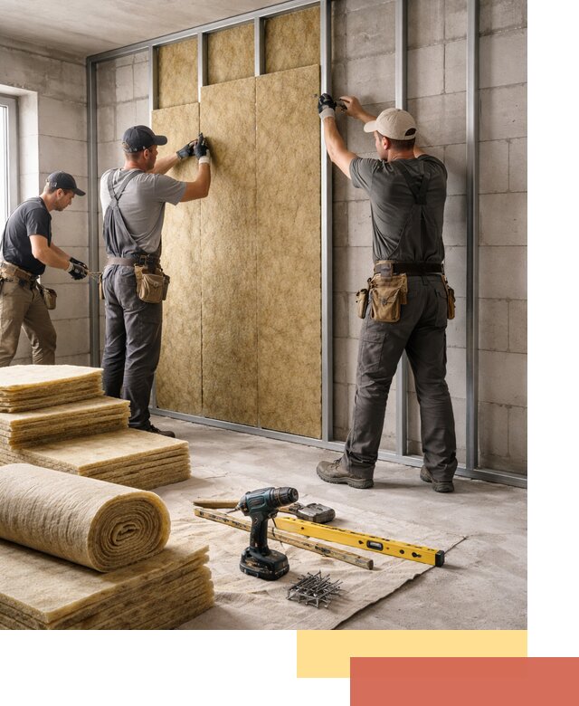 Шумоизоляция перегородок из блоков в Сочи — монтаж и защита шумоизоляцией