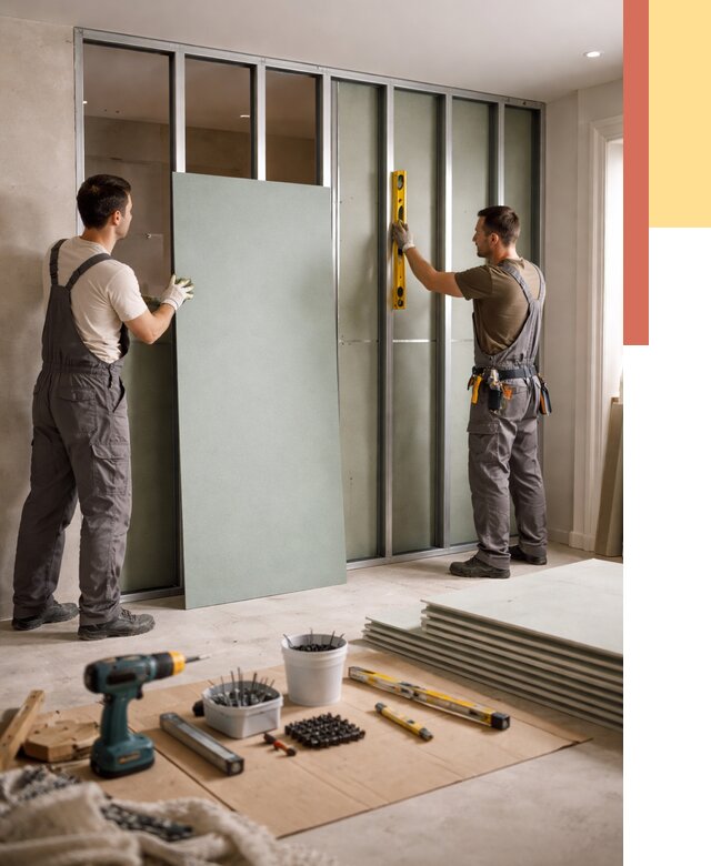 Перегородка из влагостойкого гипсокартона в Сочи от 4961 руб. — монтаж под ключ | ОТДЕЛОЧНИК-Счи