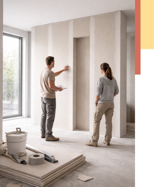 Зонирующая перегородка из гипсокартона в Сочи от 2894 руб. под ключ | ОТДЕЛОЧНИК-Счи