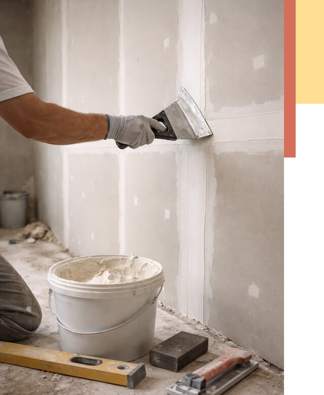 Шпаклевка перегородок из гипсокартона в Сочи от 2584 руб. — услуги ОТДЕЛОЧНИК-Счи