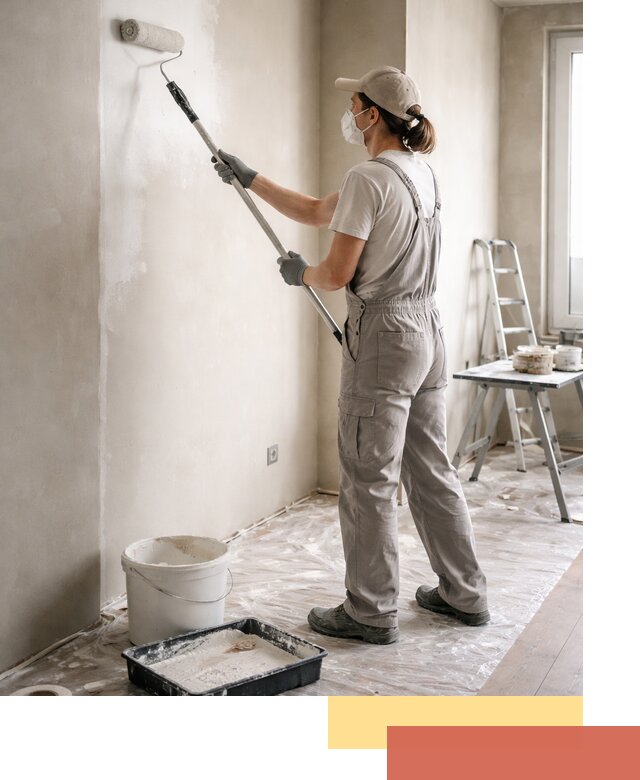 Покраска перегородок из гипсокартона в Сочи качественно и недорого