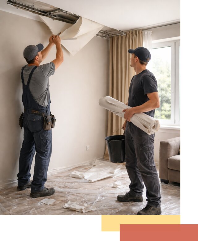 Демонтаж натяжного потолка в Сочи быстро и аккуратно