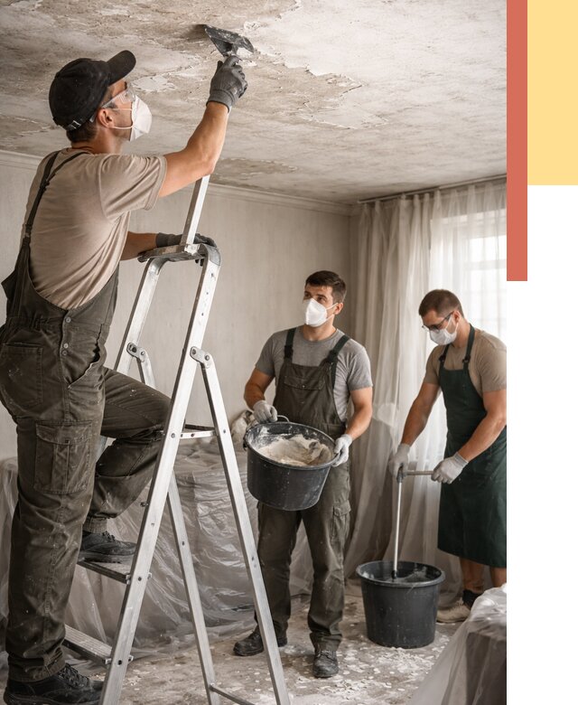 Удаление побелки с потолка в Сочи от 2584 руб. быстро и недорого | ОТДЕЛОЧНИК-Счи