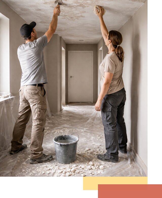 Удаление побелки с потолка в Сочи — быстро и аккуратно