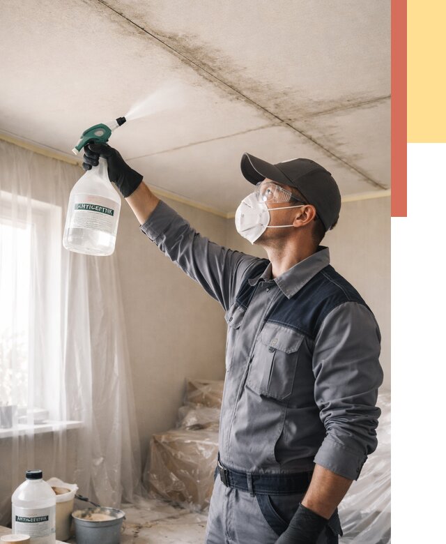 Антисептическая обработка потолка в Сочи от 2584 руб. | ОТДЕЛОЧНИК-Счи