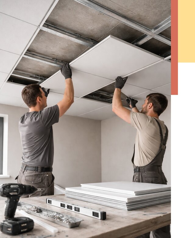 Монтаж кассетного потолка в Сочи от 4651 руб/м2 — установка и сборка | ОТДЕЛОЧНИК-Счи