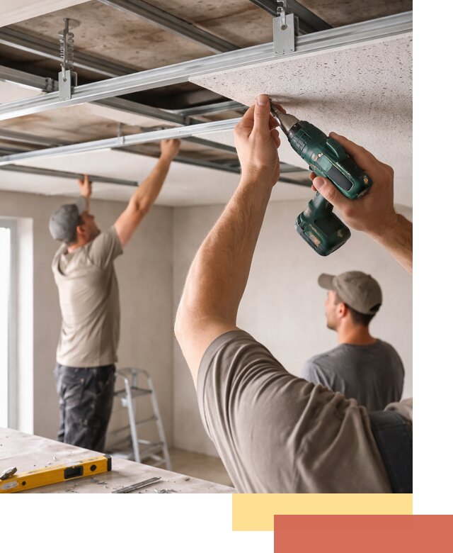 Монтаж акустического потолка в Сочи под ключ