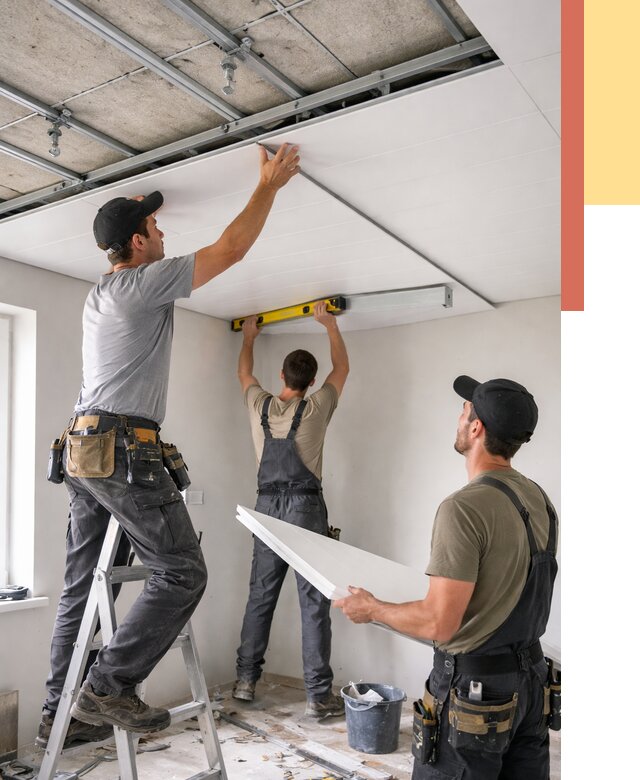 Монтаж потолка из ПВХ панелей в Сочи от 3618 руб./м2 — быстро и недорого | ОТДЕЛОЧНИК-Счи