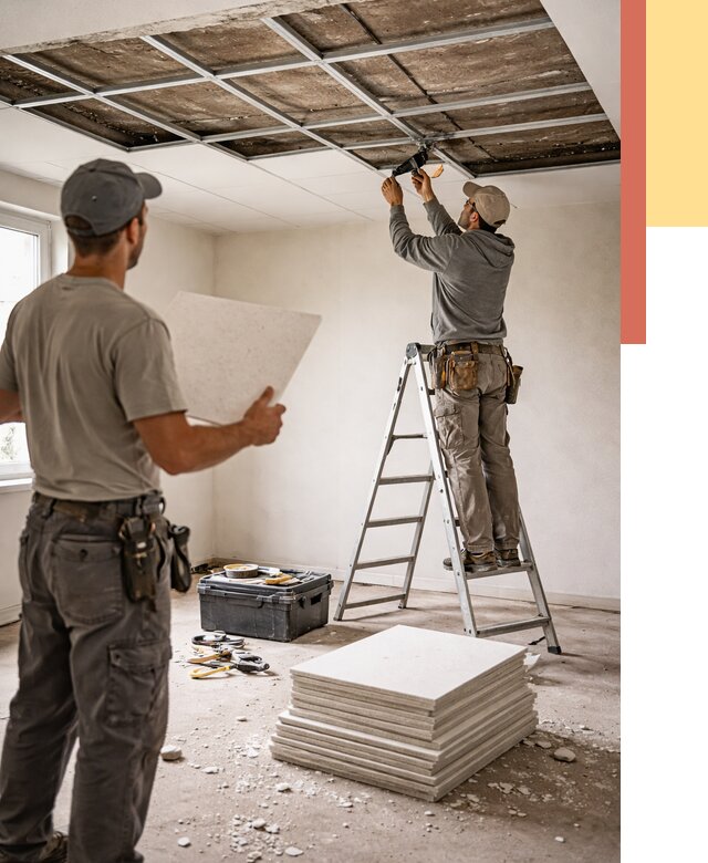 Замена плит подвесного потолка в Сочи от 1809 руб. быстро и недорого | ОТДЕЛОЧНИК-Счи
